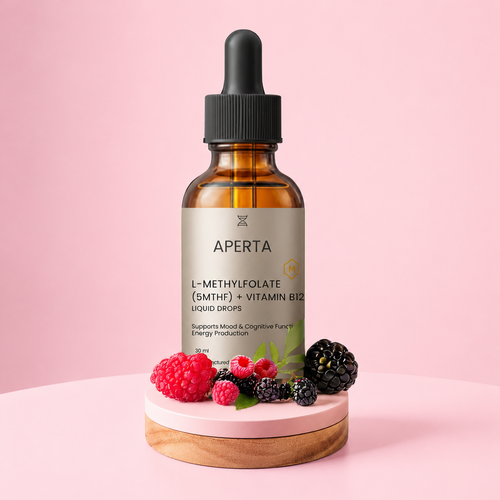 Aperta L-Methylfolate (5-MTHF) + Methyl-B12 Drops